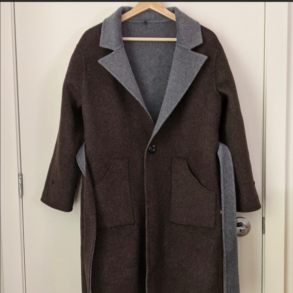 Petite Studio Reversible Elsa Wool Coat - Picture 8 of 9